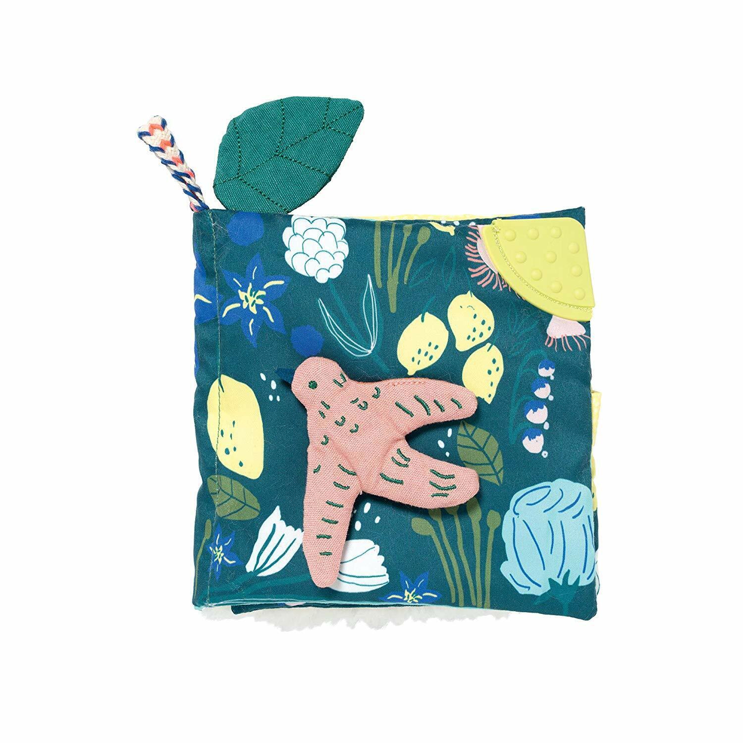 Manhattan Toy Songbird Soft Activity Booklet withTeether, Crinkle and Mirror