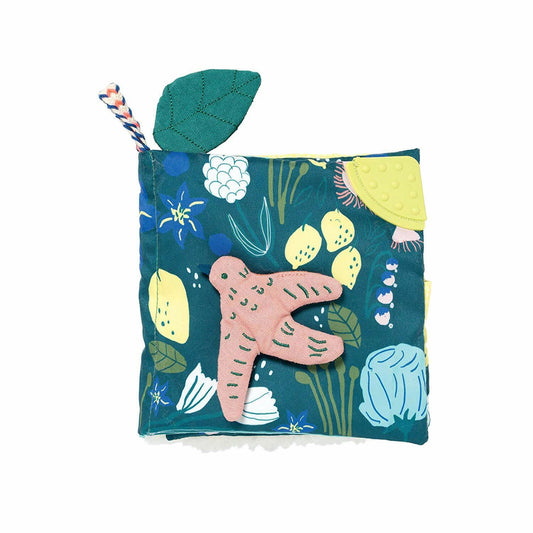 Manhattan Toy Songbird Soft Activity Booklet withTeether, Crinkle and Mirror
