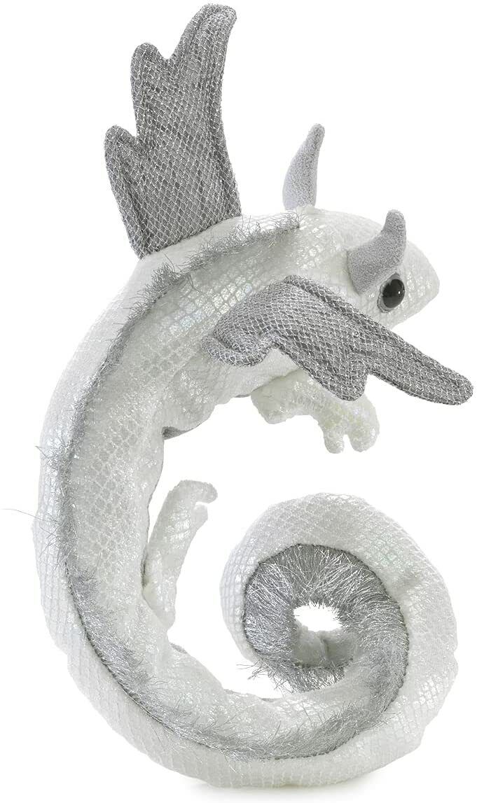 Folkmanis Pearl Dragon Wristlet Finger Puppet