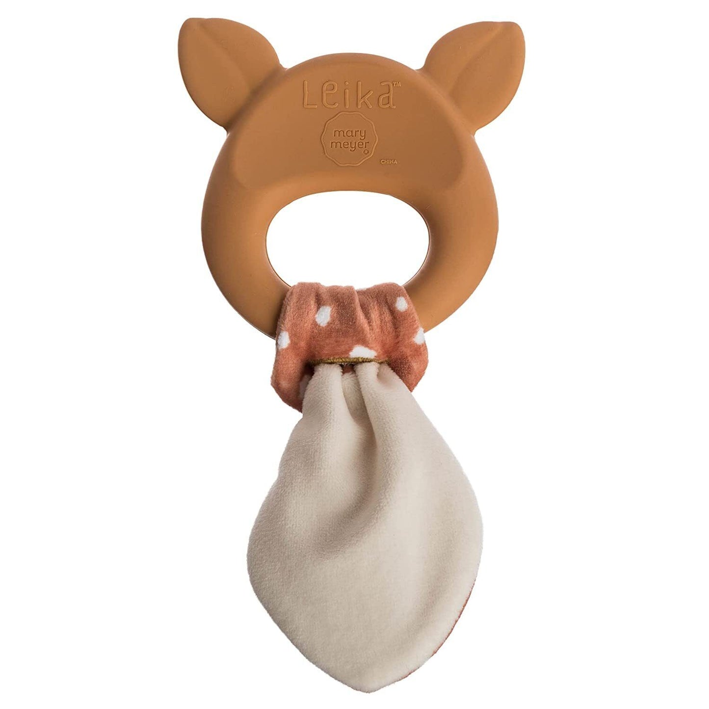 Mary Meyer Leika Silicone Baby Teething Toy, 9-Inches, Little Fawn