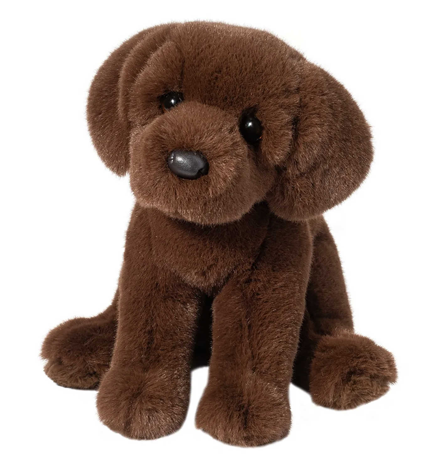 Douglas Toys Zoom Chocolate Lab Plush Stuffed Animal Toy, 9" sitting
