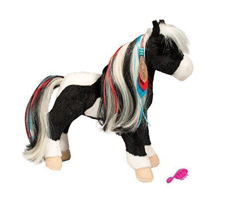 Douglas Toys Warrior Princess Black & White Horse