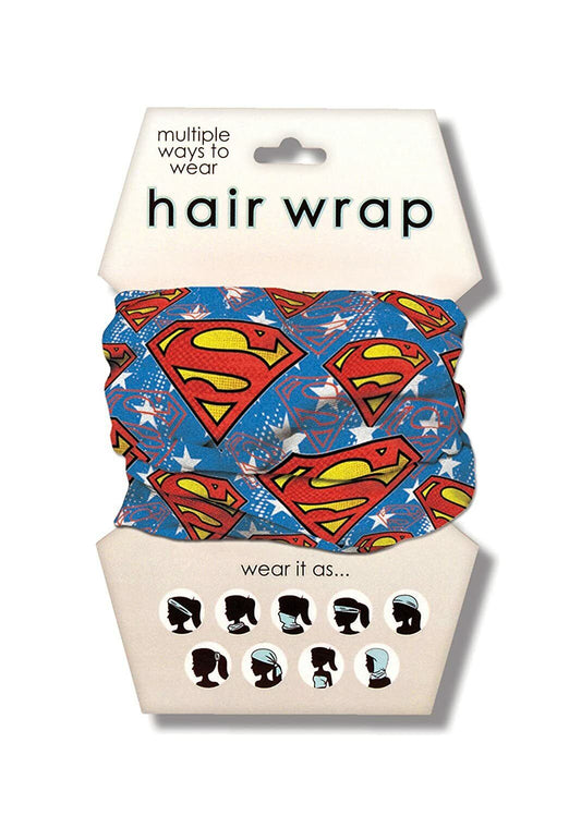 Spoontiques Blue Superman Hair and Face Wrap