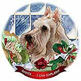 Scottish Terrier Wheaten Dog Porcelain Ornament Pet Gift 'Santa. I Can Explain!'