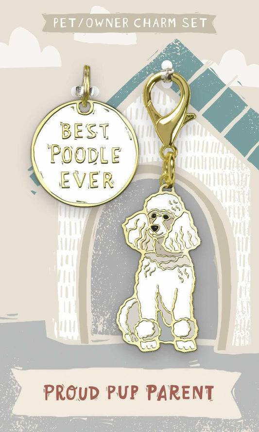 Primitives By Kathy Dog Collar Charm Set - Poodle