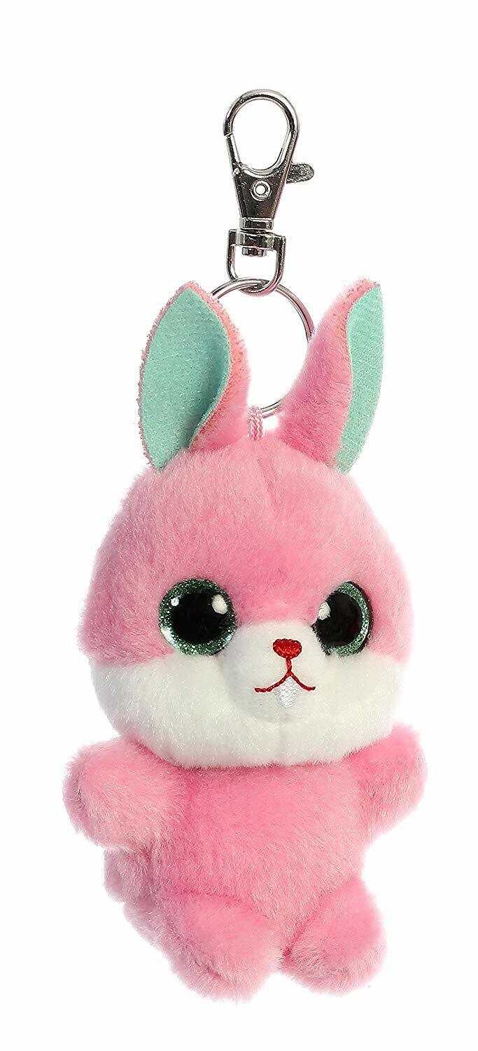 Aurora World Inc. YooHoo 3.5" Betty Bunny Keychain Plush Stuffed Animal