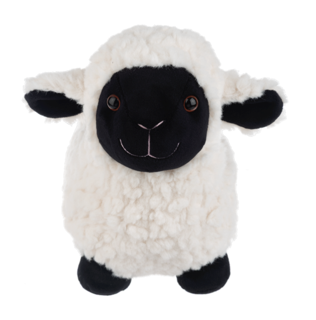 Ganz Cotton Cloud Black and White Lamb Plush Stuffed Animal Toy, 9 inches