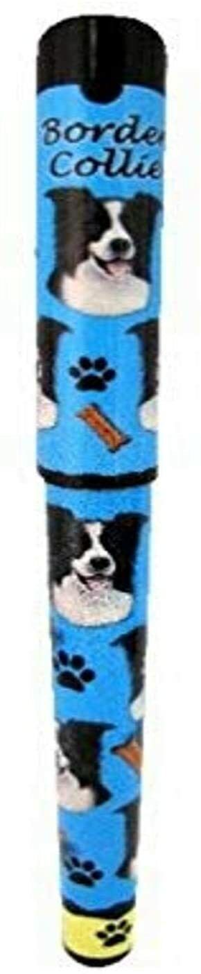 E&S Pets Border Collie Pen Easy Glide Gel Pen, Refillable with A Perfect Grip