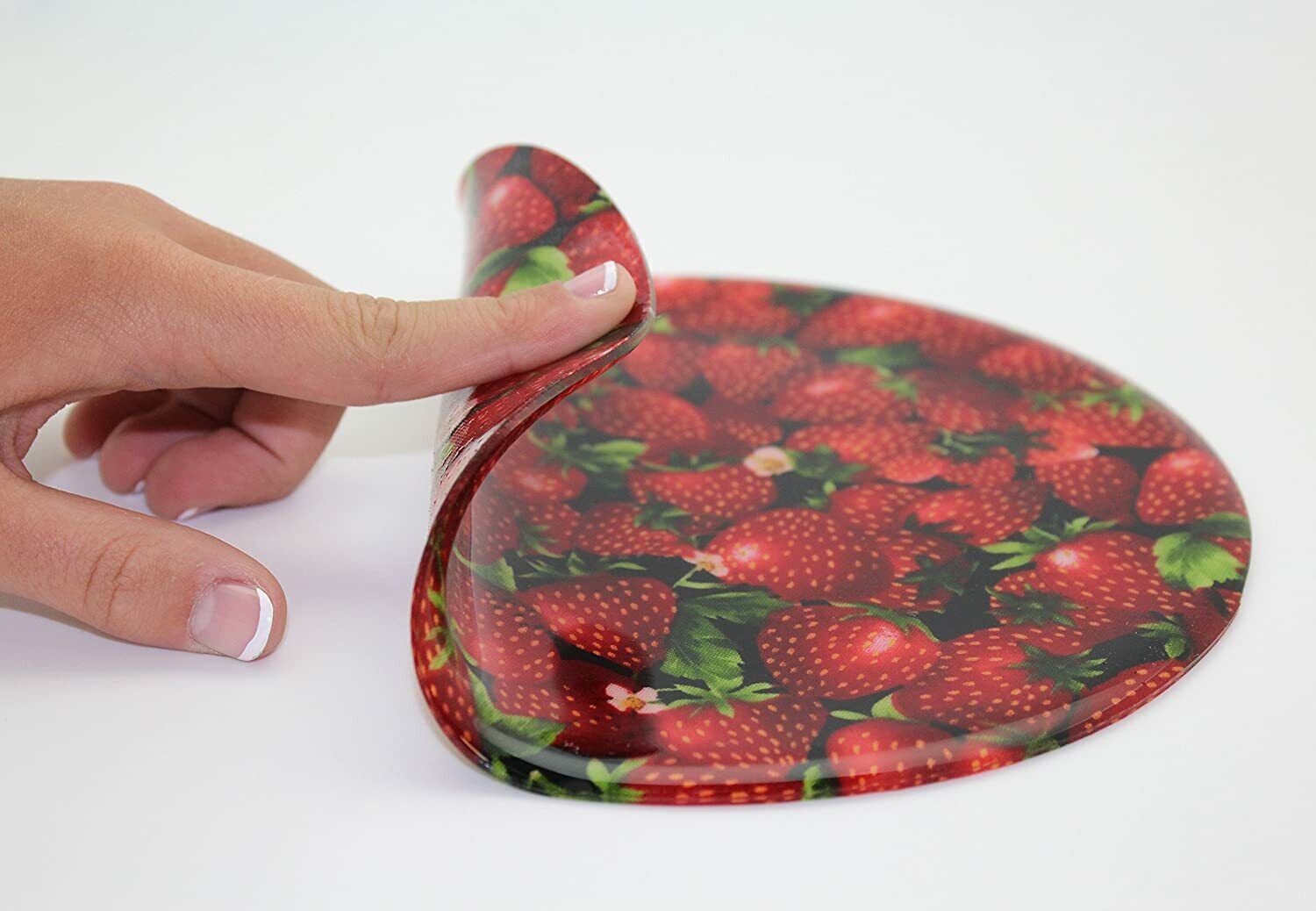 Andreas Silicone Trivet, Strawberry, 8 Inch Non-Slip Trivet/Pot Holder/Hot Pad