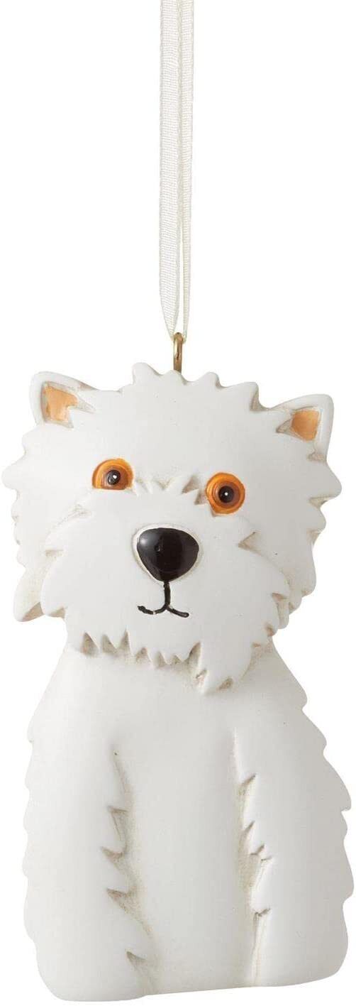 Enesco Allen Designs Westin Westie Dog Ornament, 3.26 Inches