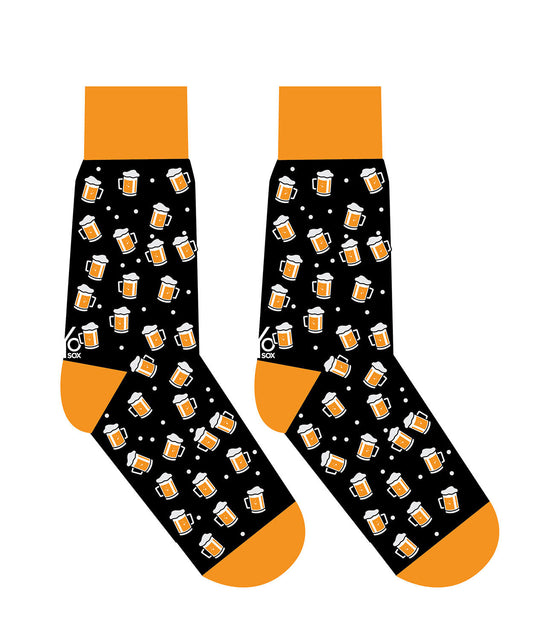 Yo Sox Men's Crew Socks, BEER STEINS