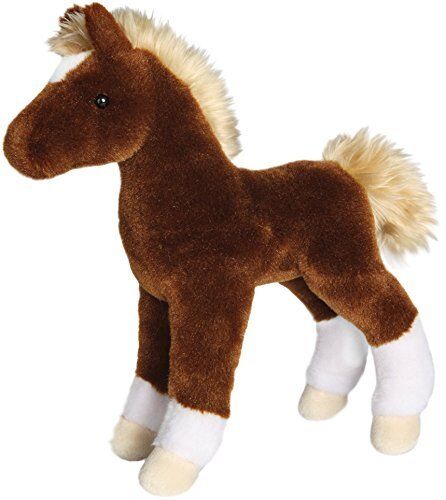 Douglas Cuddle Toys Teak Chestnut Foal, 10"