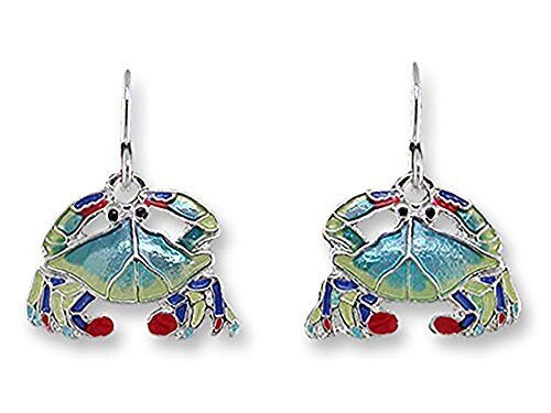 Paul Brent Silver Plated Little Crab Dangle Earrings
