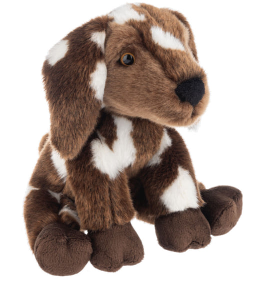 Ganz Heritage Collection Brown Spotted Goat Plush Stuffed Animal Toy, 12"
