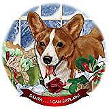 Cardigan Corgi Red/White Porcelain Ornament Pet Gift Santa I Can Explain