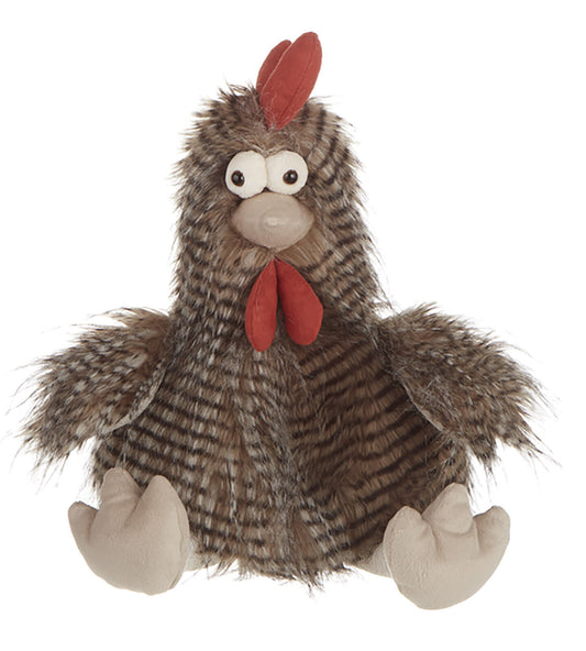 Ganz Cora Feathery Chicken Plush Stuffed Animal, 13"