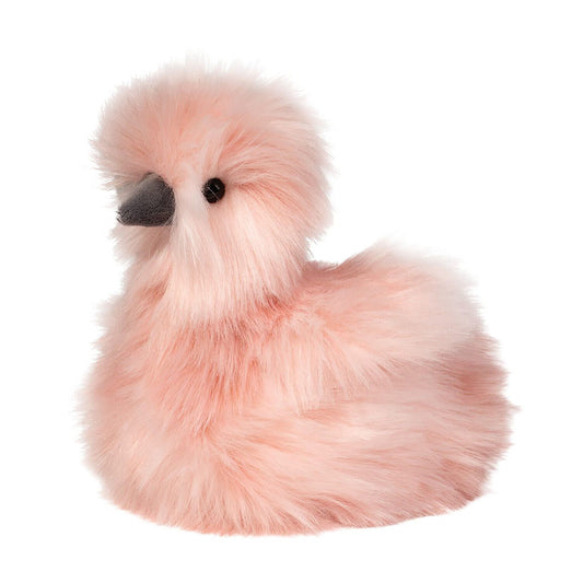 Douglas Toys Mara Pink Silky Chick Plush Stuffed Animal Toy, 7"