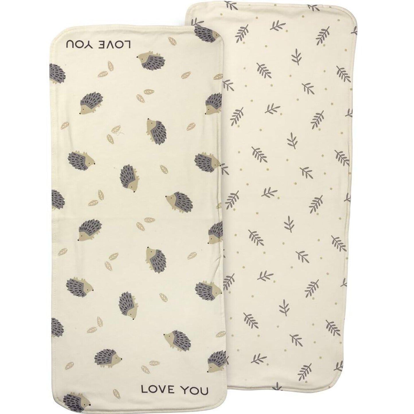 Primitives by Kathy Burp Cloth Set of 2 - Love You Woodland, 8" x 18"