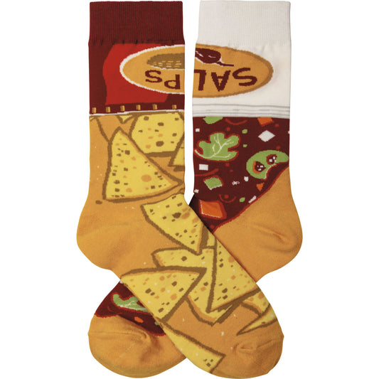 Primitives by Kathy Socks - Socks - Chips & Salsa, One Size Fits Most
