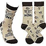 Primitives by Kathy Unisex Socks - These Socks Pair Well With Wine