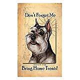 Schnauzer Cropped Dog Baggage Buddies Luggage Tag 4"