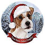Holiday Pet Gifts Jack Russell Wire Haired Tan/White Porcelain Ornament