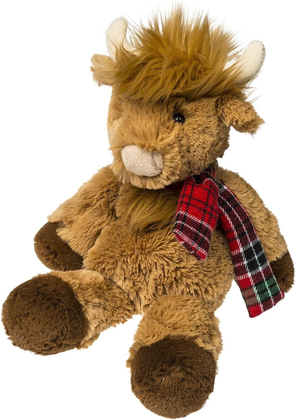 Mary Meyer Marshmallow Zoo Plush Soft Toy, 9-Inches, Junior Nutmeg Highland Cow