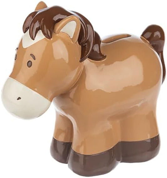 Ganz Horse Money Bank, 7-inch Length, Brown, BG4663