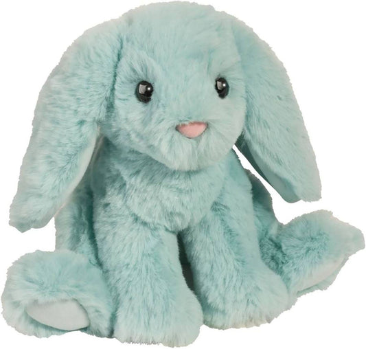 Douglas Toy Bright Colors Mini Bunny Soft Plush Stuffed Animal, Aqua Blue, 6 in