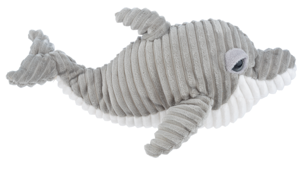 Ganz Ribbles Gray Dolphin Corduroy Plush Stuffed Animal Toy, 13"32