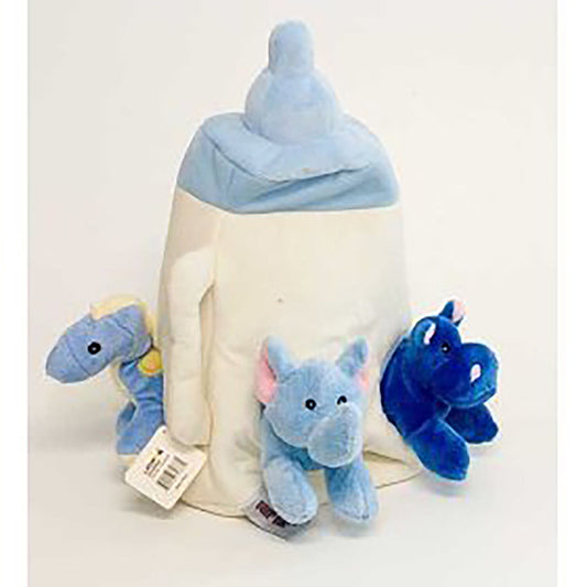 Unipak 12 inches  Bottle House Blue, Shower Gift for Baby Boy