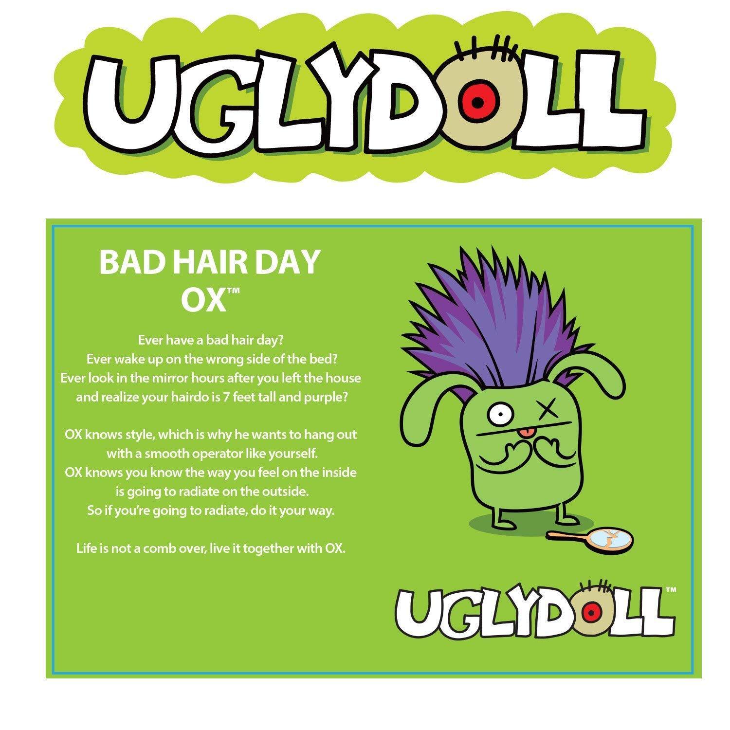 Uglydoll Bad Hair Day Ox Plush Stuffed Animal Toy,11"