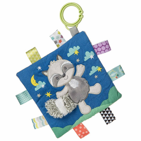 Mary Meyer Baby Taggies Soothing Sensory Crinkle Squeaker, Harley Raccoon, 6"