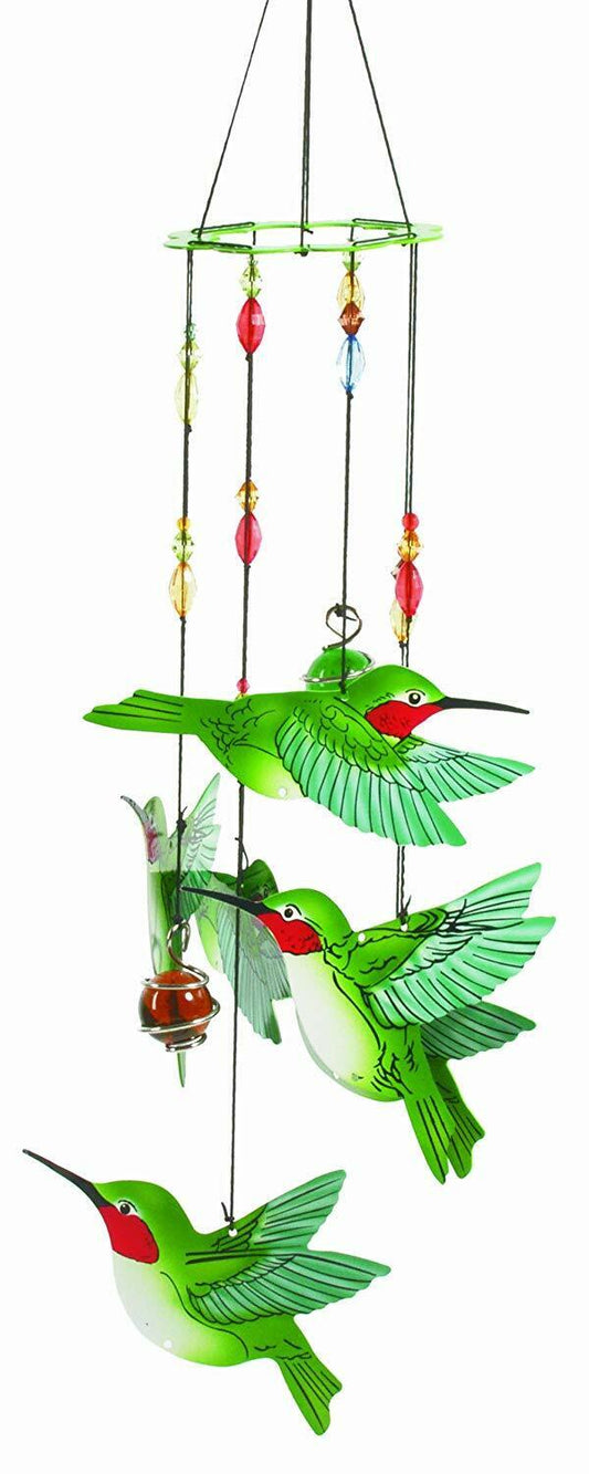 Spoontiques Hummingbird Handpainted Wind Chime