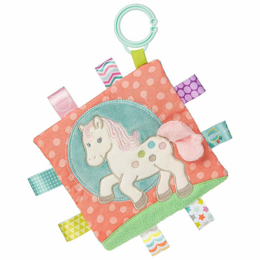 Taggies Soothing Sensory Crinkle Me Toy Squeaker, Painted Pony, 6 x 6"