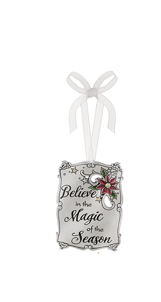 Ganz Ornament Plaque Believe in the Magic of the Season