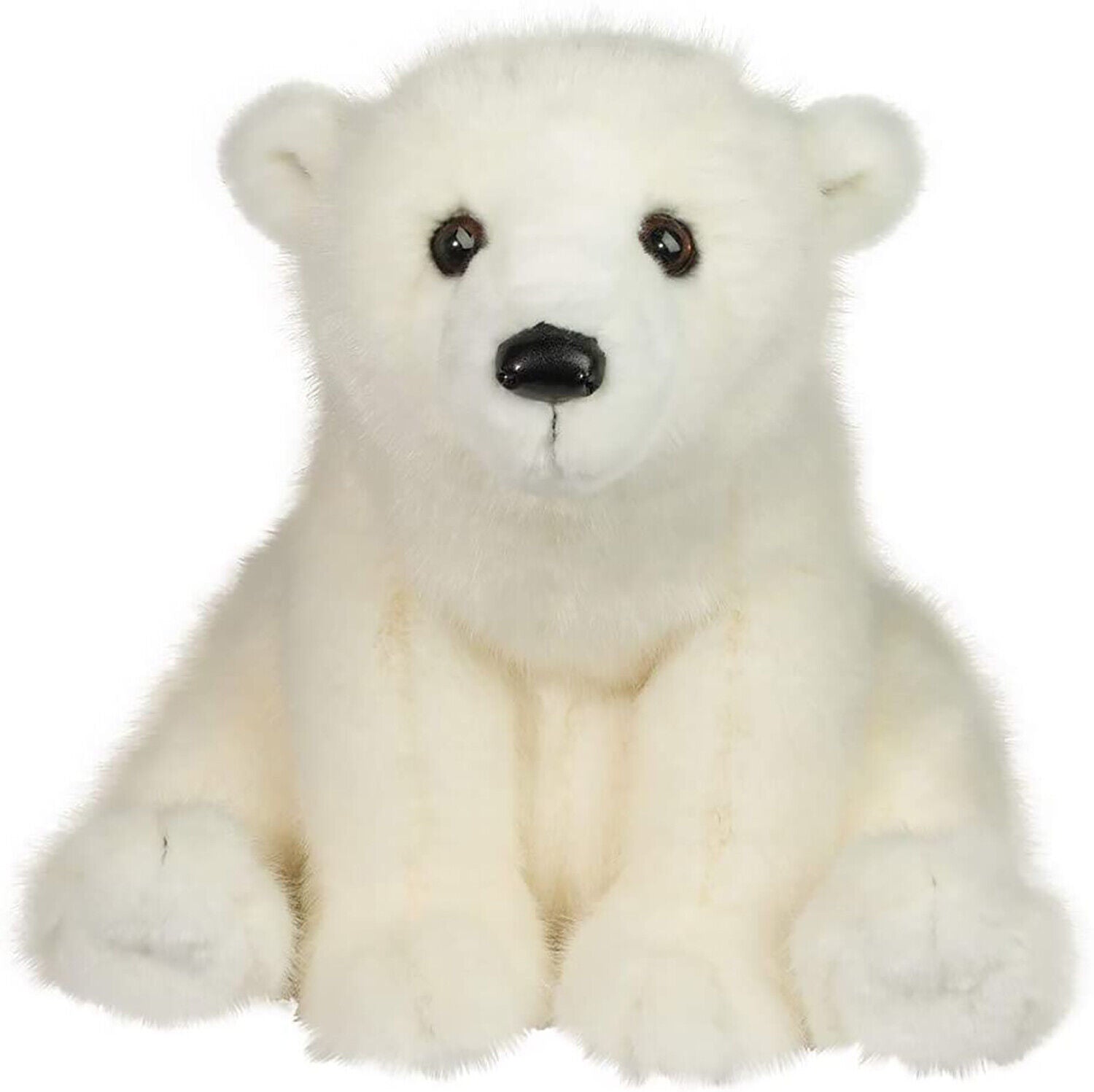 Douglas Ursus Polar Bear Plush Stuffed Animal, 16" sitting