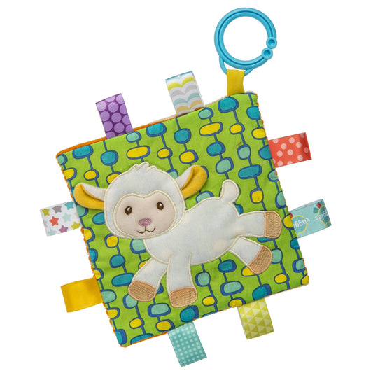Mary Meyer Taggies Crinkle Me Baby Toy, Sherbet Lamb, 6 x 6"