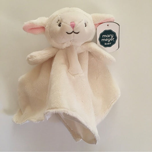 Mary Meyer Baby Cream Lamb Small Security Blanket, 11.5" x 11.5"