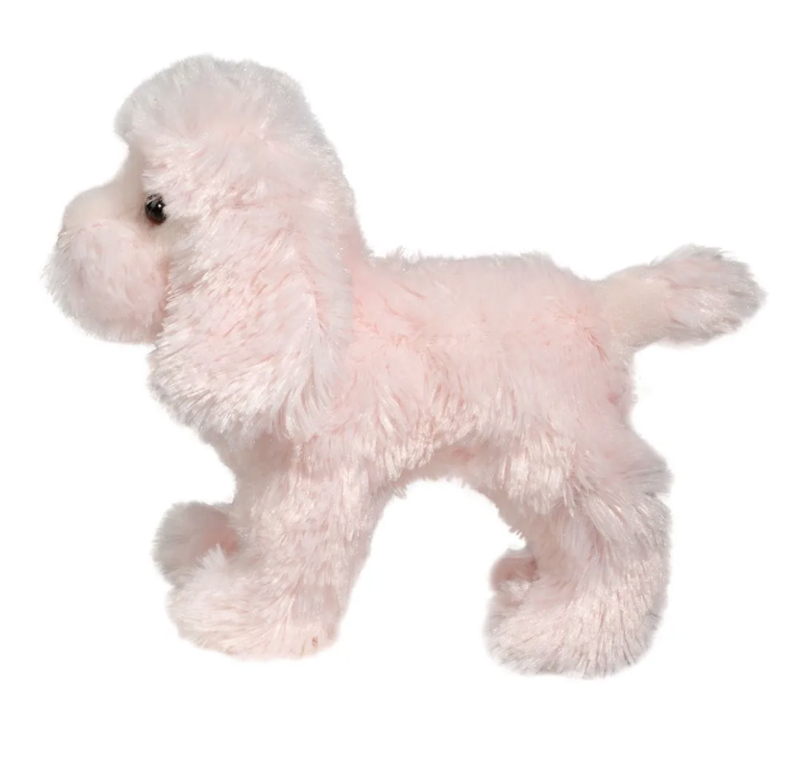 Douglas Cambri Pink Poodle Plush Stuffed Animal Dog, 8"