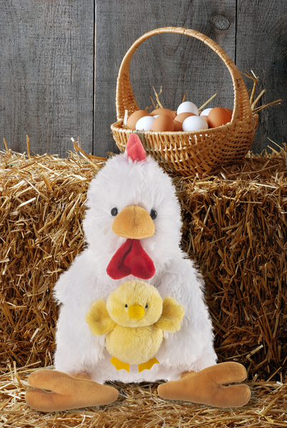 Ganz HE10440 Mama & Baby Chick Plush Stuffed Animal Toy, 10-inch