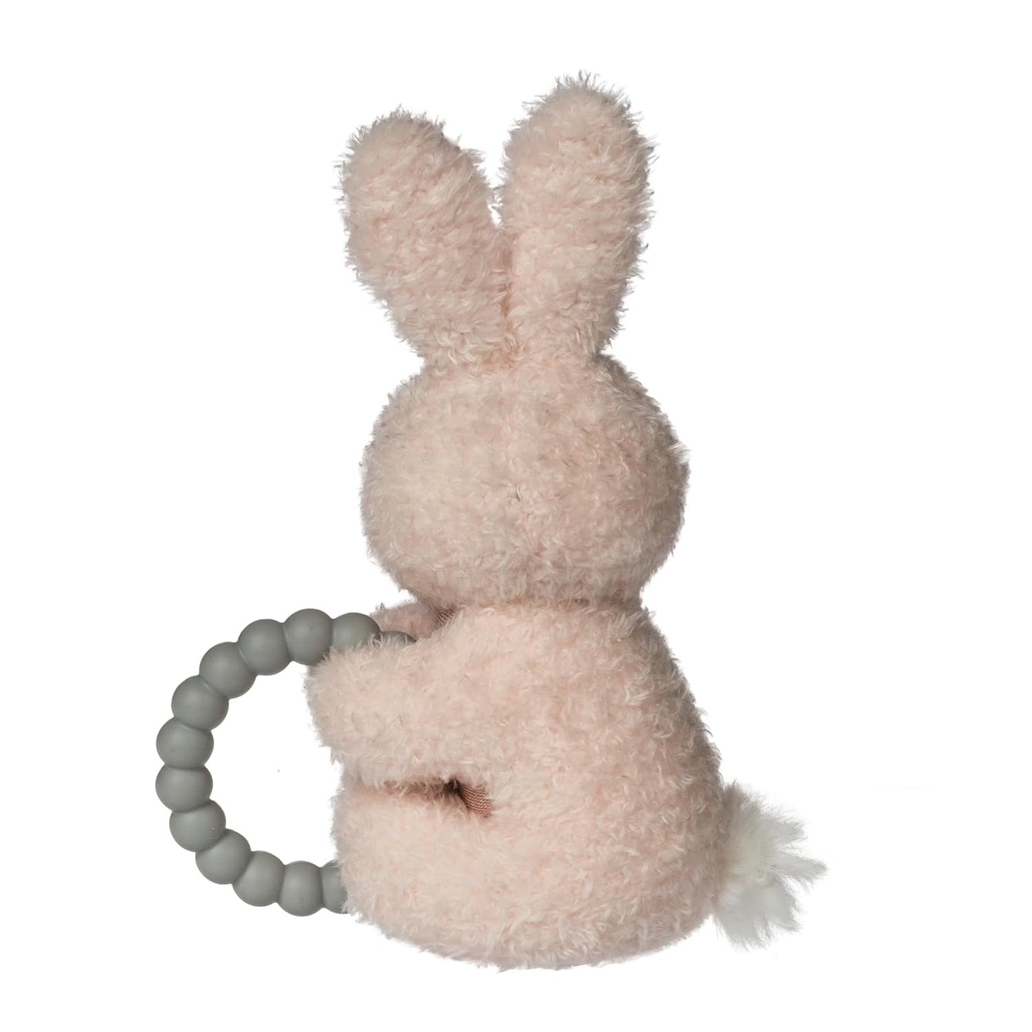 Mary Meyer Soft Baby Rattle with Teether Ring, 6-Inches, Pink Sweet Dreams Bunny