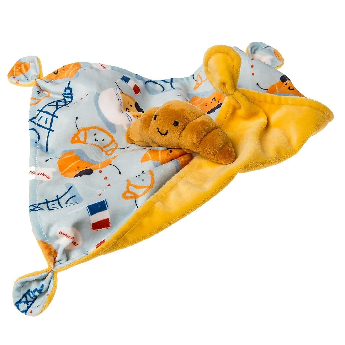 Mary Meyer Sweet Soothie Security Blanket, 10 x 10-inches, Croissant