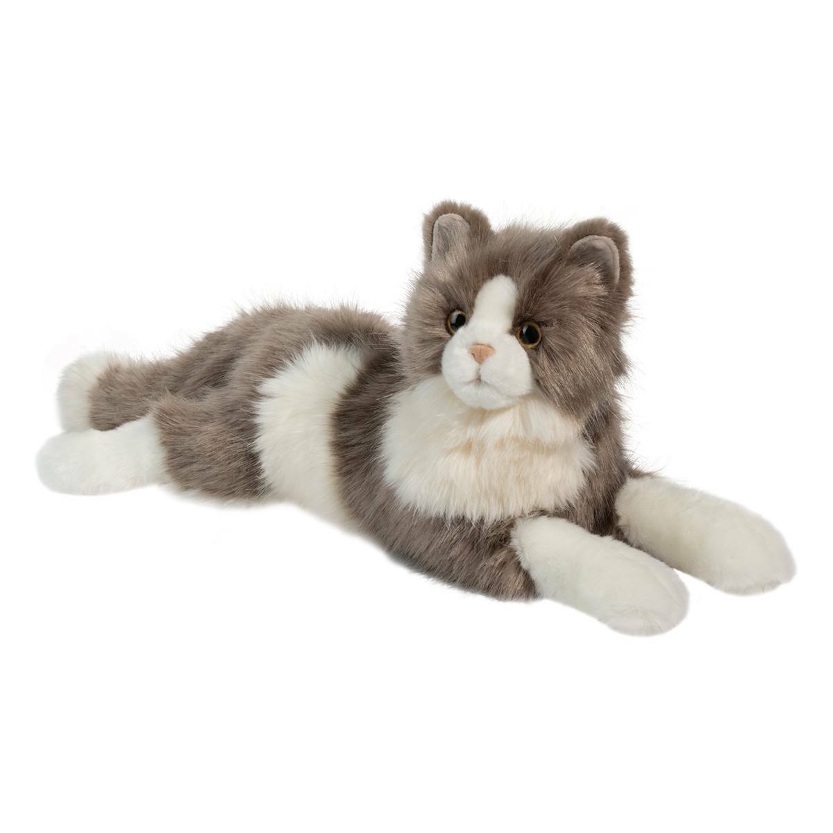 Douglas Gretta Gray Cat (DLux) Plush Stuffed Animal Toy, 18"