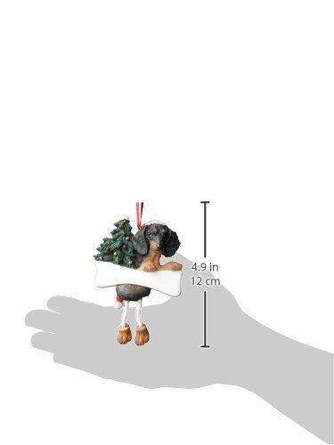 Dachshund Ornament with "Dangling Legs" Hand Painted and Easily Personalized
