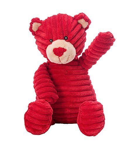 Unipak Hugs and Kisses Red Kordy Bear Plush Stuffed Animal Toy, 12"