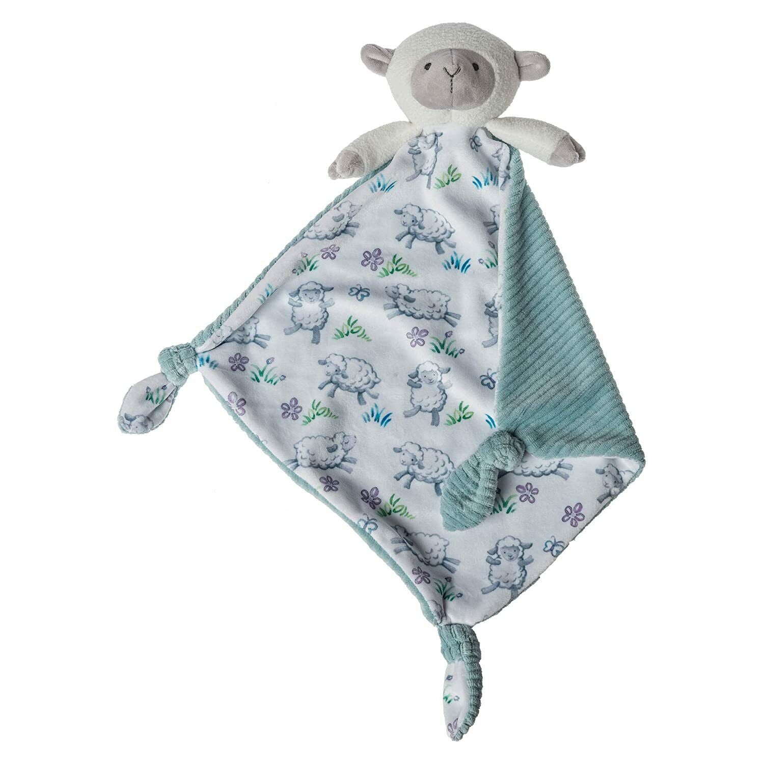 Mary Meyer Little Knottie Plush Toy, Lamb Blanket, 10" x 10"