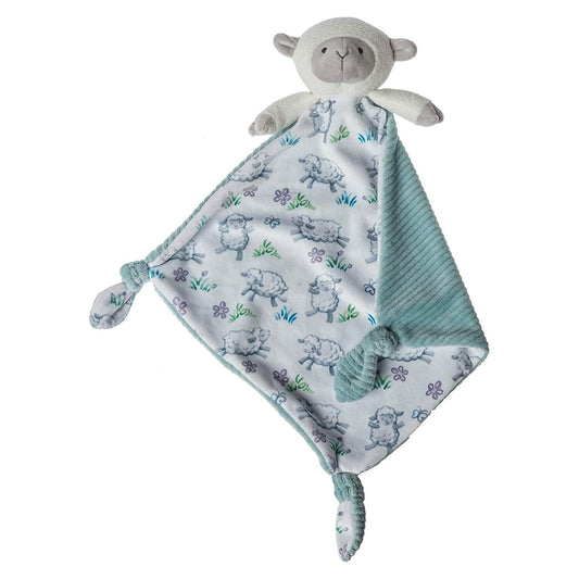 Mary Meyer Little Knottie Plush Toy, Lamb Blanket, 10" x 10"