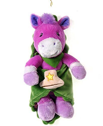 Pink Horse Stuffed Animal Toy Blanket Babies 11" by Fiesta