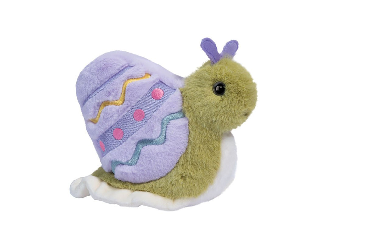 Douglas Eggatha Snail Carrying an Easter Egg Plush Stuffed Animal Toy, 5"